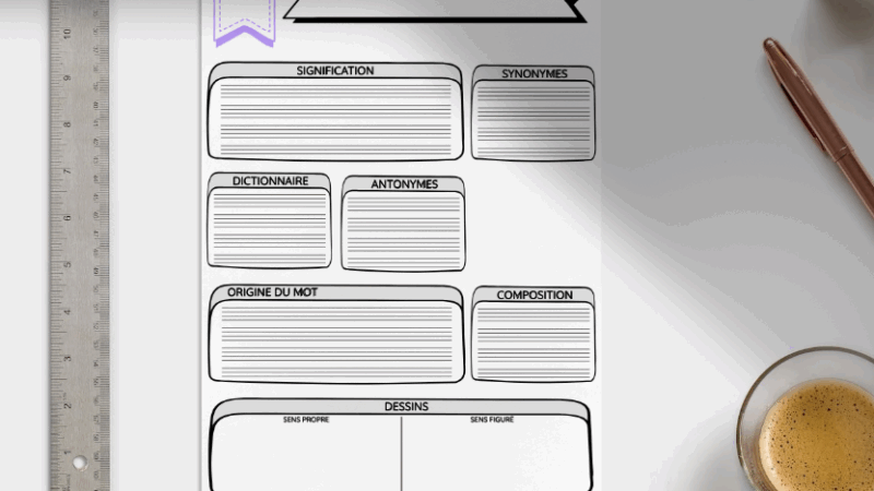 Un rituel de lexique autour des expressions